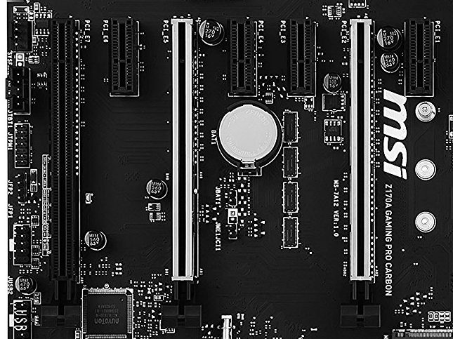 MSI Z170A Gaming Pro Carbon PCIe slots