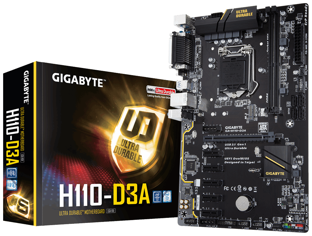 h110 mining d3a motherboard gigabyte ga