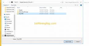 Seagate Expansion Desktop Drive 3TB storj connection folder